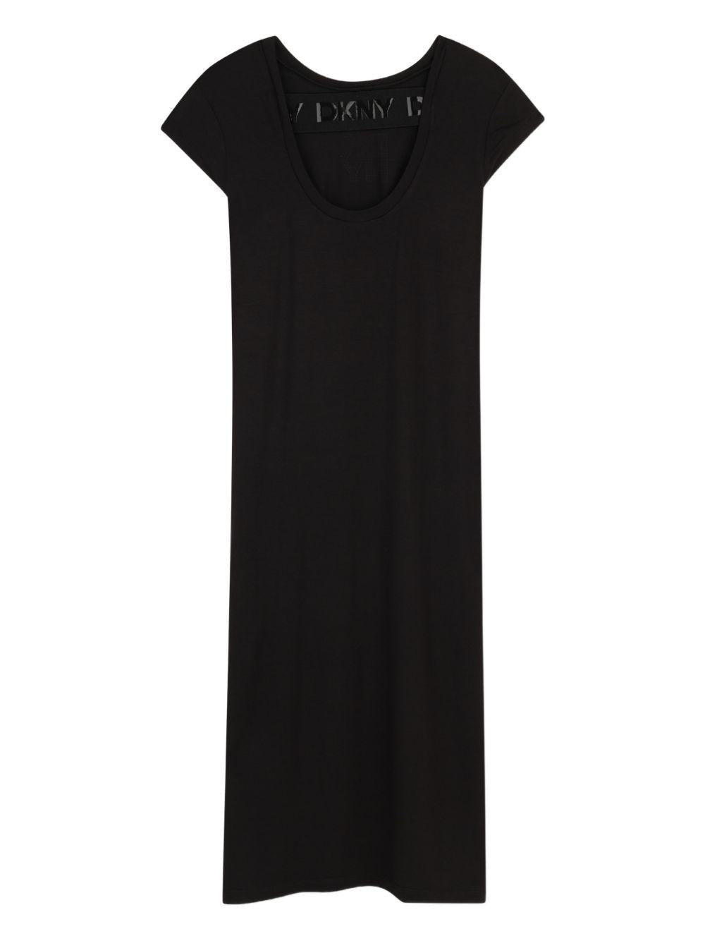 Abito per bambina Dkny Kids nero con decorazione - Rubino Kids