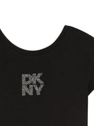 Abito per bambina Dkny Kids nero con decorazione - Rubino Kids