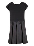 Abito per bambina DKNY Kids nero con dettaglio con logo - Rubino Kids