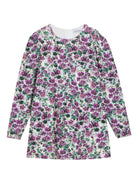 Abito per bambina Dolce & Gabbana Kids viola con stampa a fiori - Rubino Kids