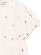 Abito per bambina Donsje Clarize beige con rifiniture con ruches - Rubino Kids