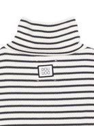 Abito per bambina Douuod Kids bianco e nero con collo alto - Rubino Kids