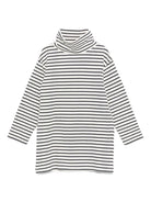 Abito per bambina Douuod Kids bianco e nero con collo alto - Rubino Kids