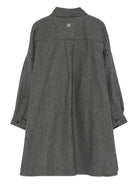 Abito per bambina Douuod Kids grigio con bottoni - Rubino Kids