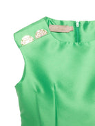 Abito per bambina Elie Saab Junior verde con decorazioni sulle spalle - Rubino Kids