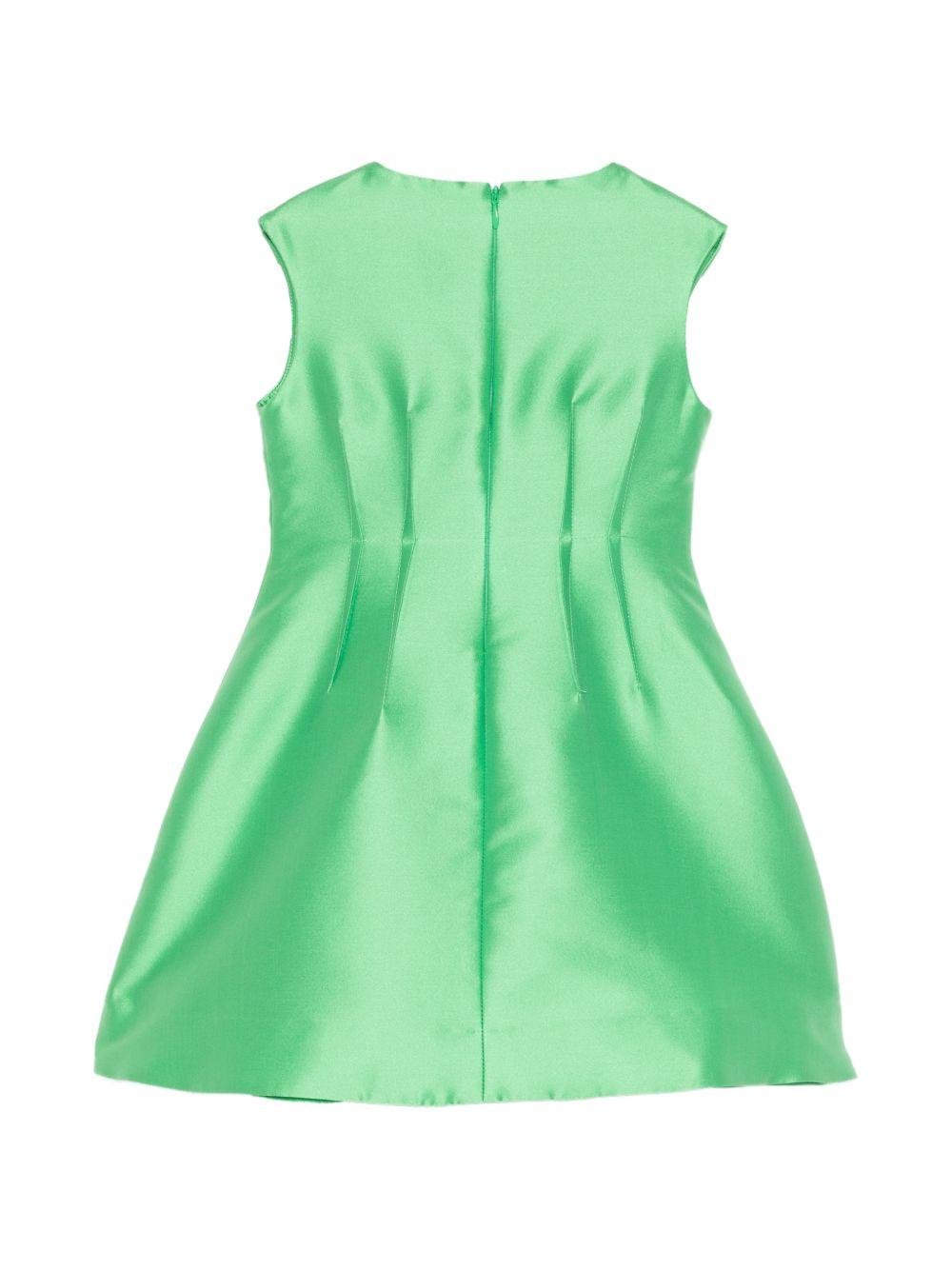 Abito per bambina Elie Saab Junior verde con decorazioni sulle spalle - Rubino Kids