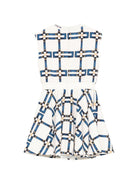 Abito per bambina Elisabetta Franchi la mia bambina bianco con stampa - Rubino Kids