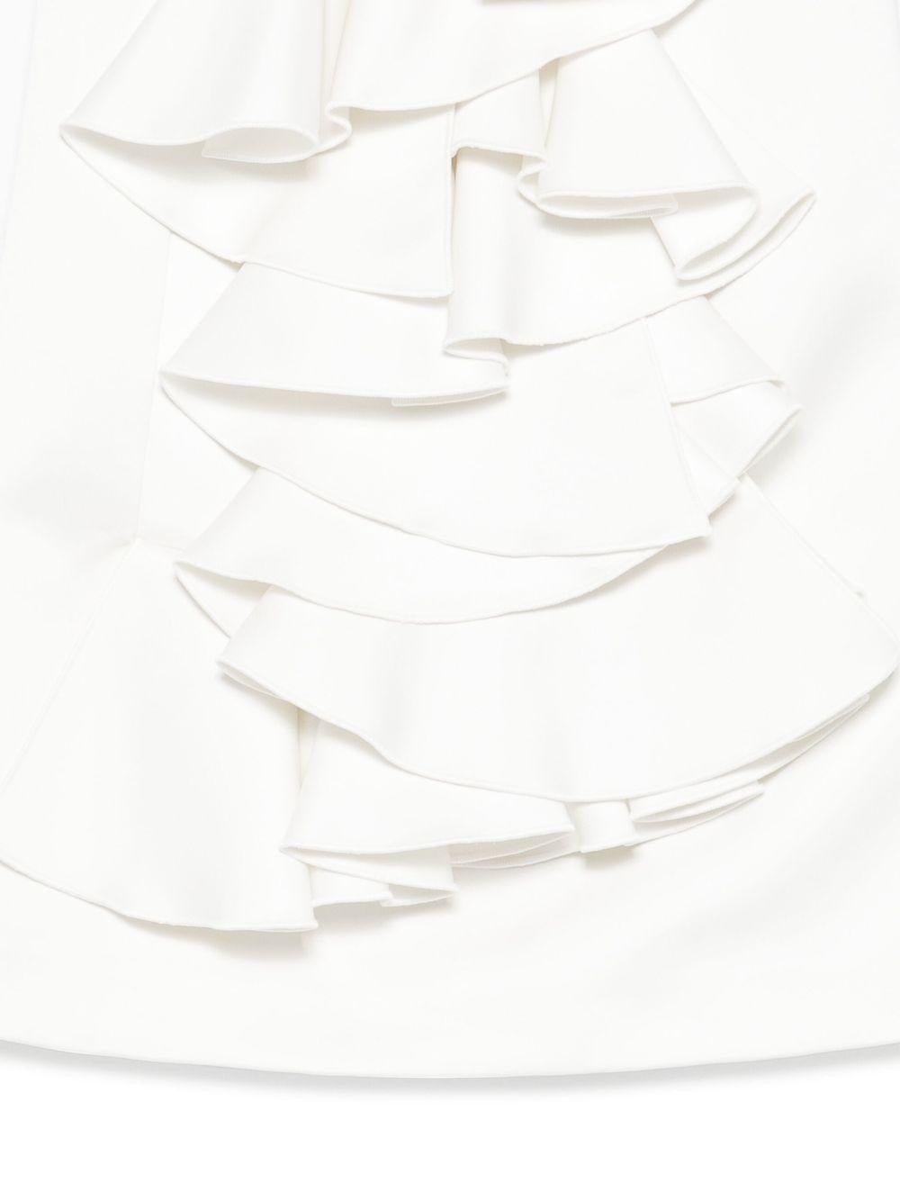 Abito per bambina Elisabetta Franchi La Mia Bambina bianco in raso - Rubino Kids