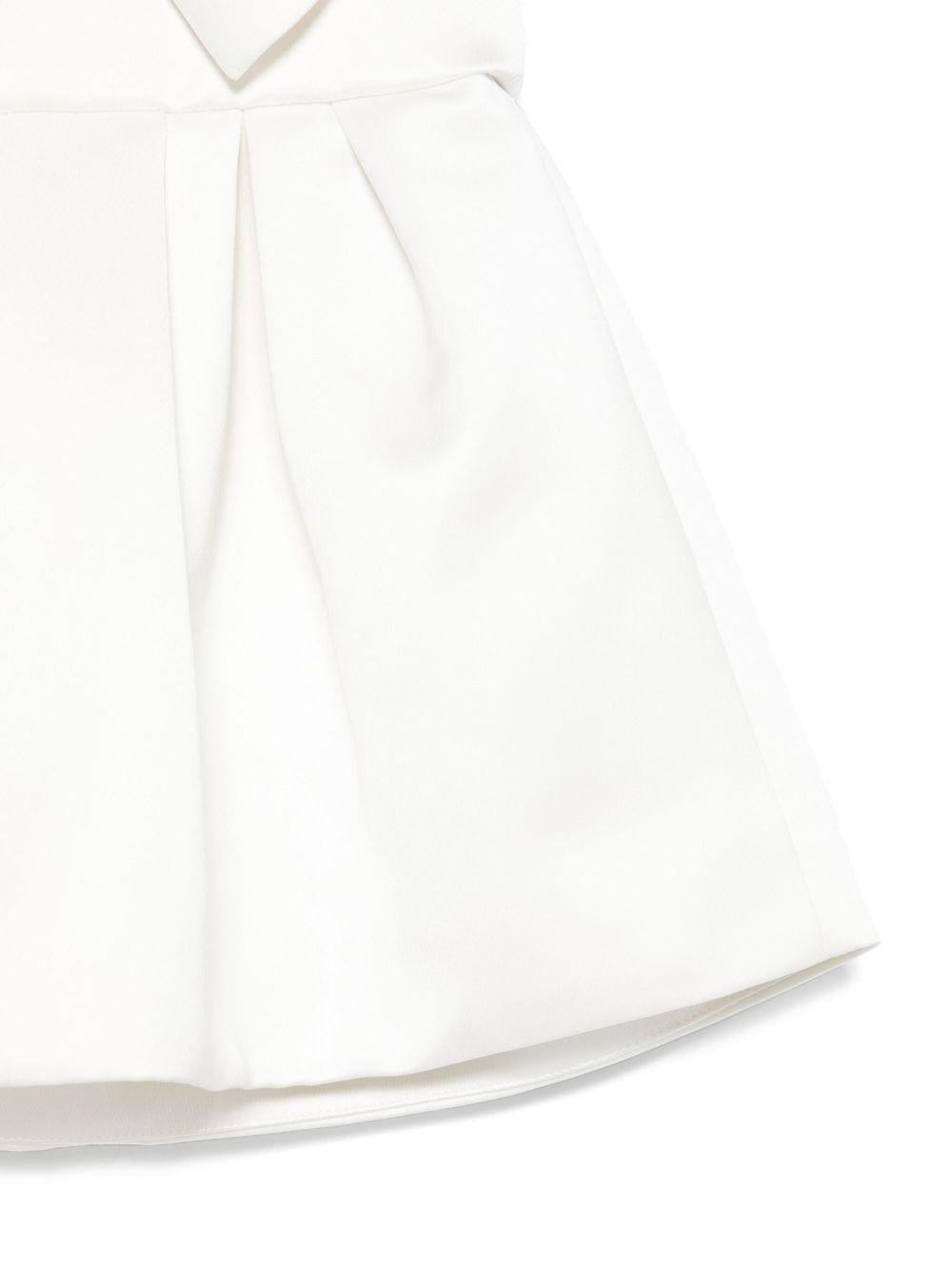 Abito per bambina Elisabetta Franchi La Mia Bambina bianco in raso - Rubino Kids