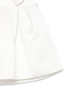 Abito per bambina Elisabetta Franchi La Mia Bambina bianco in raso - Rubino Kids