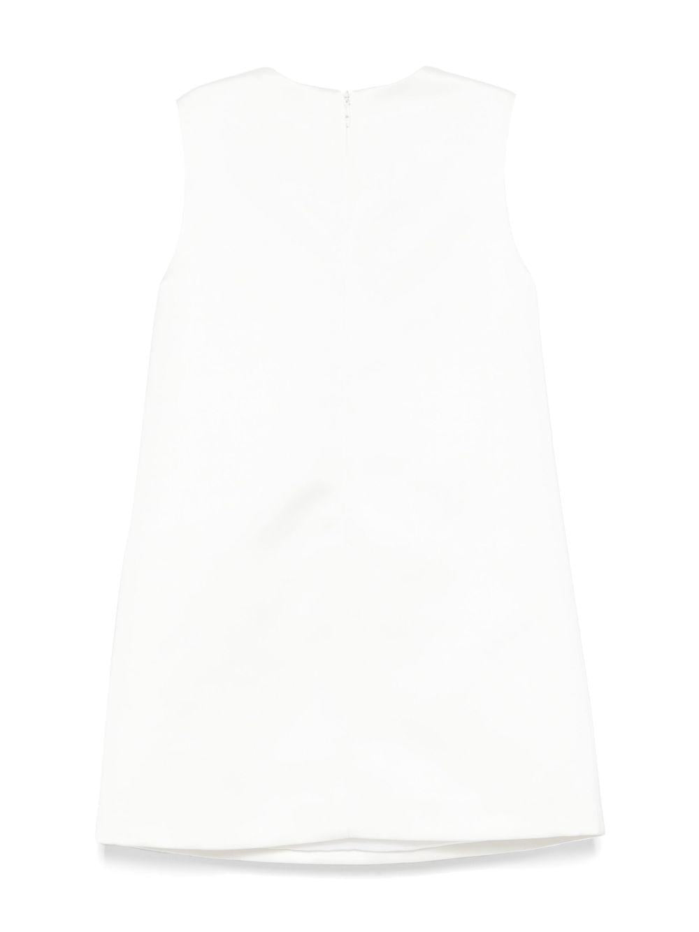 Abito per bambina Elisabetta Franchi La Mia Bambina bianco in raso - Rubino Kids