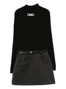 Abito per bambina Elisabetta Franchi La Mia Bambina nero con cerniera - Rubino Kids