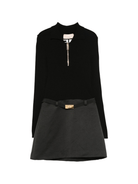 Abito per bambina Elisabetta Franchi La Mia Bambina nero con cerniera - Rubino Kids