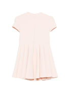 Abito per bambina Elisabetta Franchi La Mia Bambina rosa con logo sul davanti - Rubino Kids