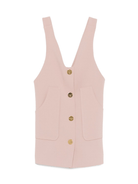 Abito per bambina Elisabetta Franchi La Mia Bambina rosa con scollo a V - Rubino Kids