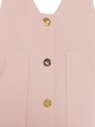 Abito per bambina Elisabetta Franchi La Mia Bambina rosa con scollo a V - Rubino Kids