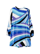 Abito per bambina Emilio Pucci Junior blu in velluto - Rubino Kids