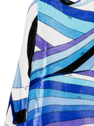 Abito per bambina Emilio Pucci Junior blu in velluto - Rubino Kids