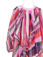 Abito per bambina Emilio Pucci Junior rosa con stampa astratta - Rubino Kids