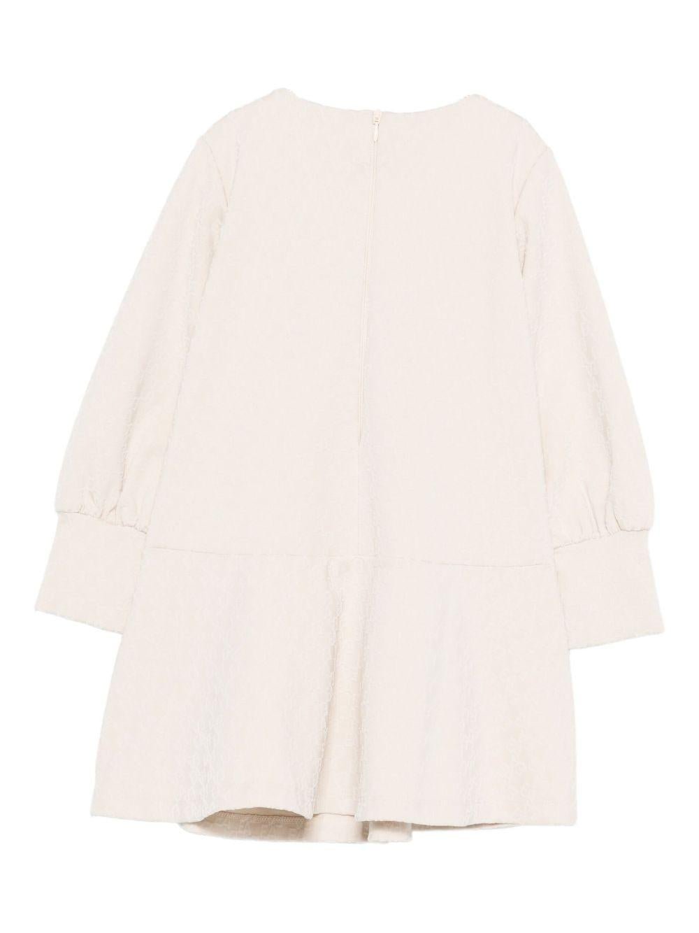 Abito per bambina Emporio Armani Kids beige con maniche a sbuffo - Rubino Kids