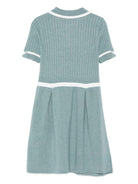 Abito per bambina Emporio Armani Kids grigio con gonna plissettata - Rubino Kids