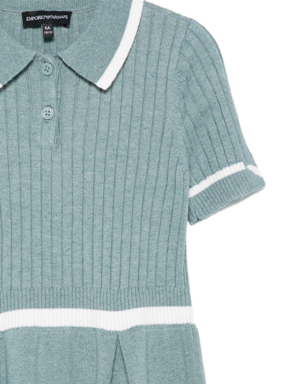 Abito per bambina Emporio Armani Kids grigio con gonna plissettata - Rubino Kids