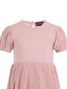 Abito per bambina Emporio Armani Kids rosa con maniche a sbuffo - Rubino Kids