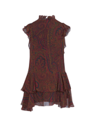 Abito per bambina Entro Kids marrone con stampa paisley - Rubino Kids