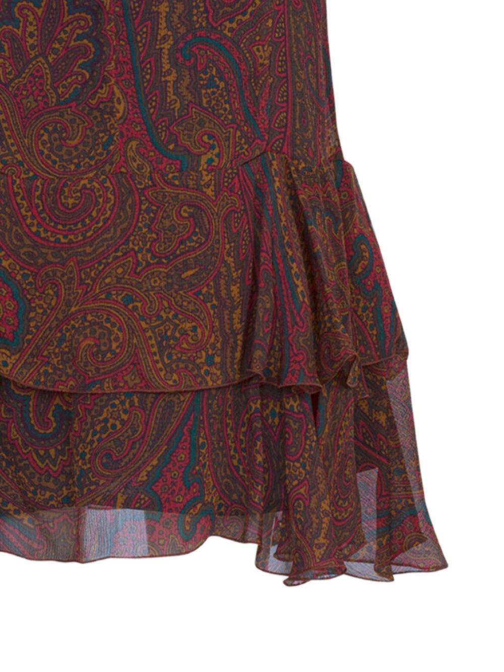 Abito per bambina Entro Kids marrone con stampa paisley - Rubino Kids