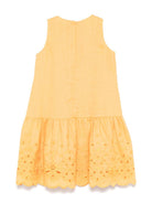 Abito per bambina Ermanno Scervino Junior giallo in pizzo sangallo - Rubino Kids