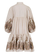 Abito per bambina Etro Kids beige con stampa Paisley - Rubino Kids