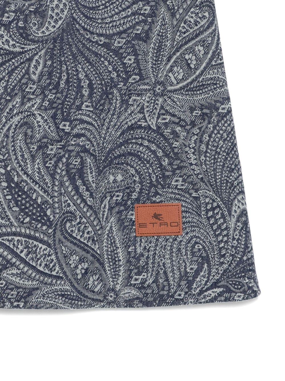 Abito per bambina ETRO KIDS blu con stampa paisley - Rubino Kids