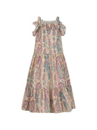 Abito per bambina ETRO KIDS multicolore con ruches e stampa paisley - Rubino Kids