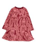 Abito per bambina ETRO KIDS rosa con stampa paisley - Rubino Kids