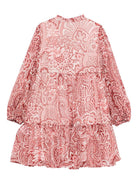 Abito per bambina ETRO KIDS rosa con stampa paisley - Rubino Kids