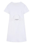 Abito per bambina Givenchy Kids bianco con logo - Rubino Kids