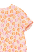 Abito per bambina Il Gufo arancione con stampa all - over - Rubino Kids