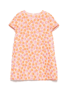 Abito per bambina Il Gufo arancione con stampa all - over - Rubino Kids