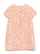 Abito per bambina Il Gufo arancione con stampa all - over - Rubino Kids