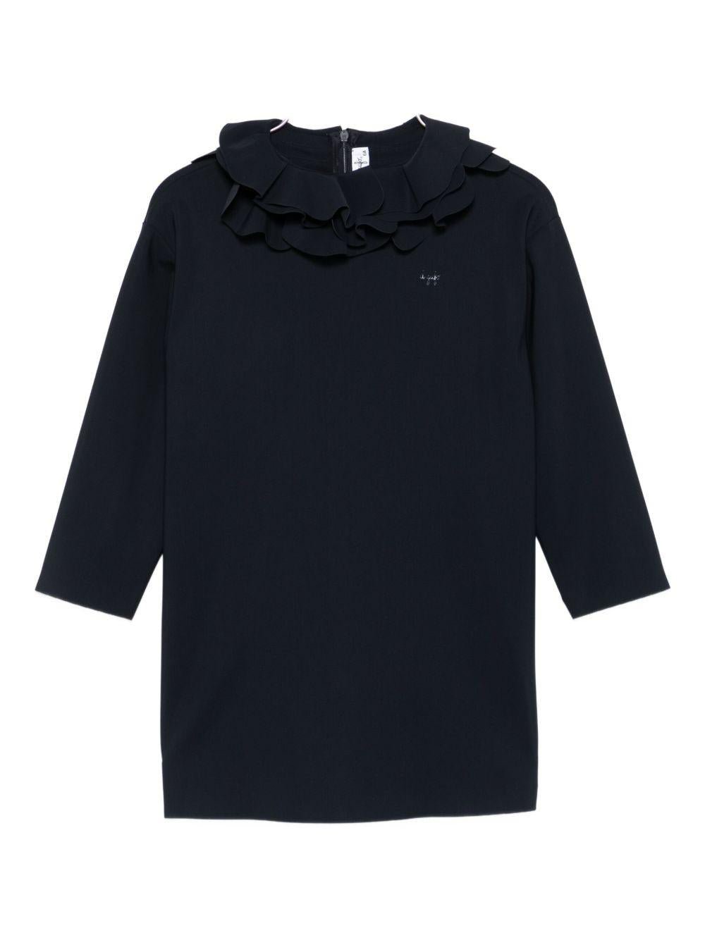 Abito per bambina Il Gufo blu con balze a strati - Rubino Kids