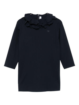 Abito per bambina Il Gufo blu con balze a strati