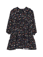 Abito per bambina Il Gufo blu con stampa di gatti - Rubino Kids