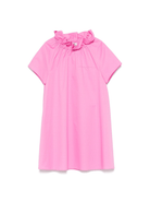 Abito per bambina Il Gufo fucsia in popeline - Rubino Kids