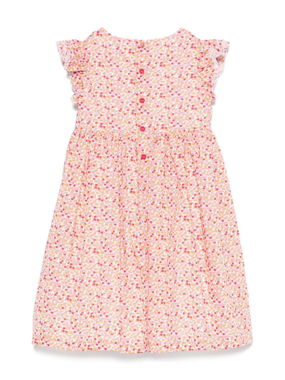 Abito per bambina Il Gufo rosa con dettagli con ruches - Rubino Kids