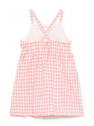 Abito per bambina Il Gufo rosa con motivo a quadretti - Rubino Kids