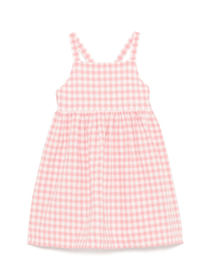 Abito per bambina Il Gufo rosa con motivo a quadretti