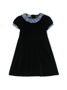 Abito per bambina JESURUM BABY blu con bordo di ruches - Rubino Kids