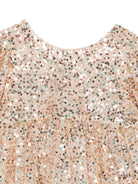 Abito per bambina Konges Sløjd beige con decorazione a paillettes - Rubino Kids