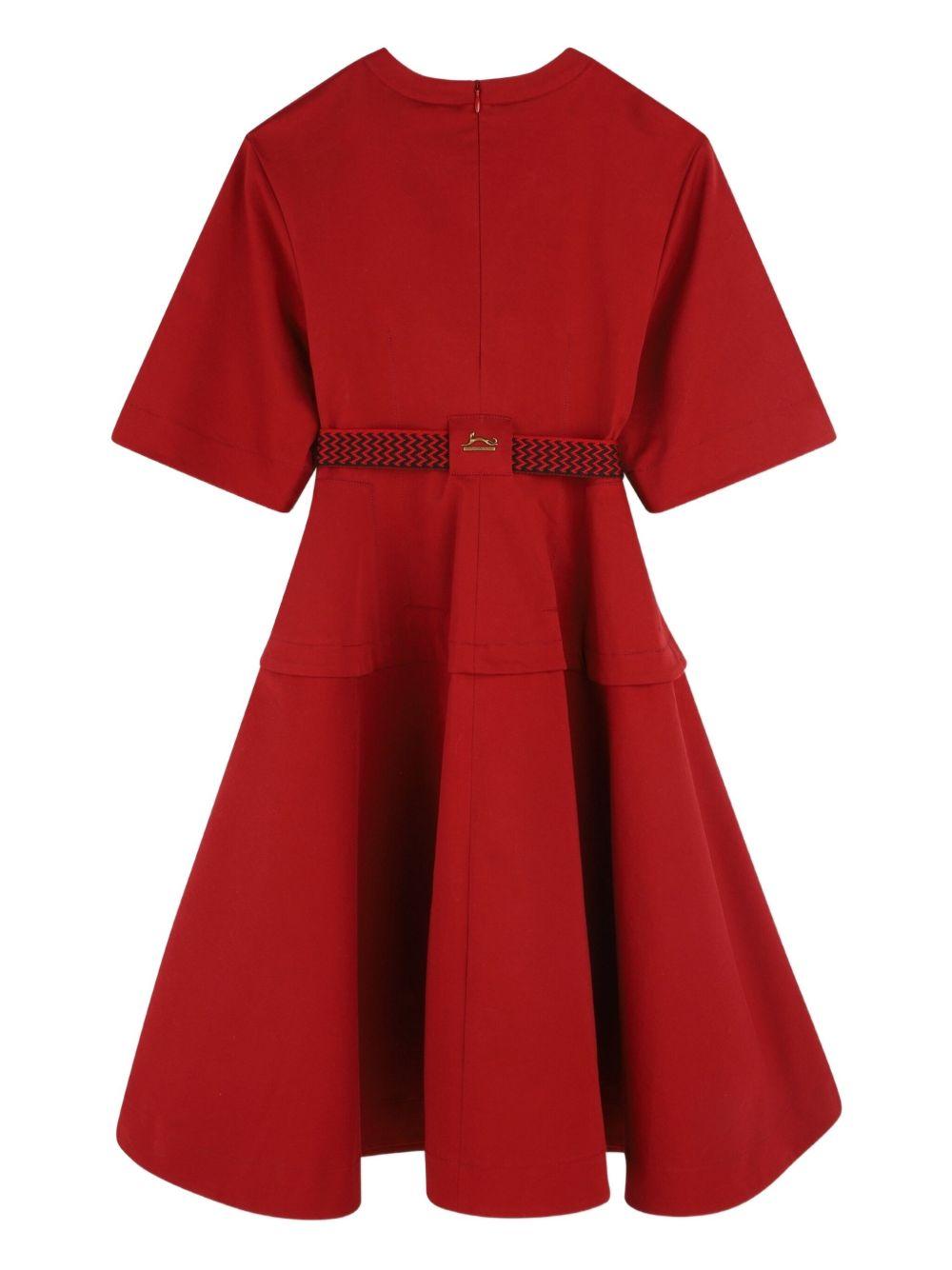 Abito per bambina Lanvin Enfant rosso con maniche corte - Rubino Kids