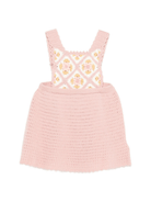 Abito per bambina Louise Misha rosa in crochet - Rubino Kids
